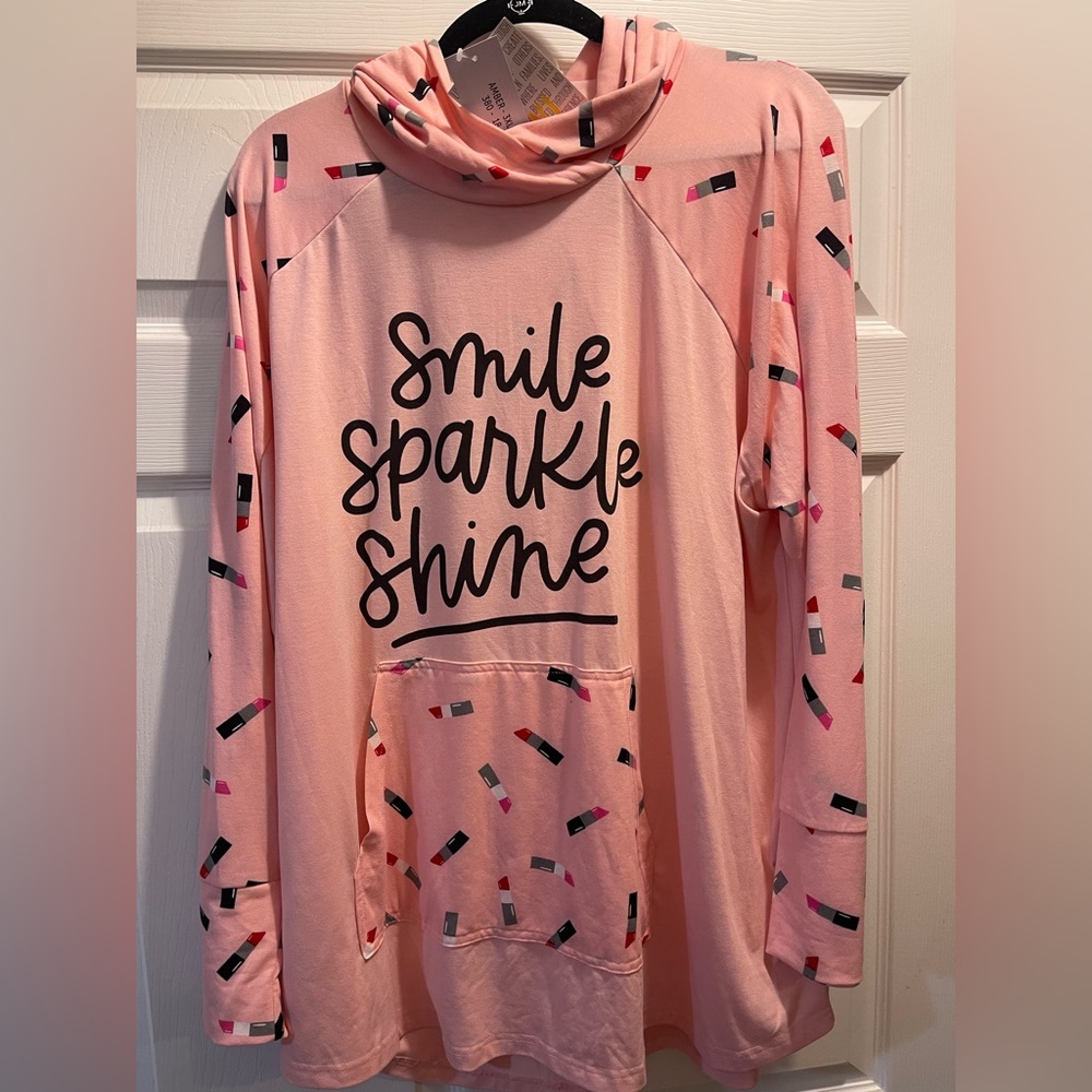 Lularoe Amber Lipstick Amber Hoodie